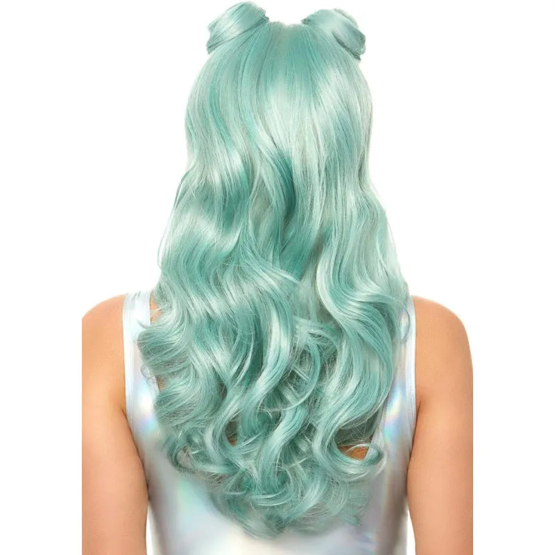 Long Beachy Buns Wig - Sage