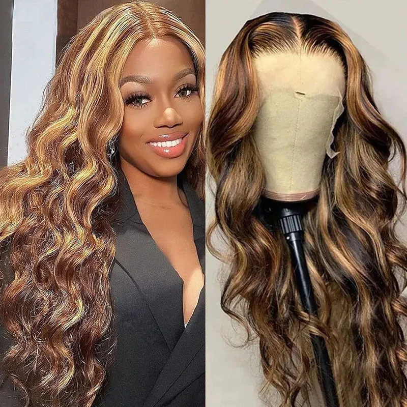 LovelyRLovely Front Lace P4 27 Real Hair Wig