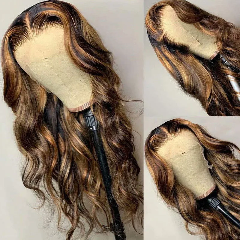 LovelyRLovely Front Lace P4 27 Real Hair Wig