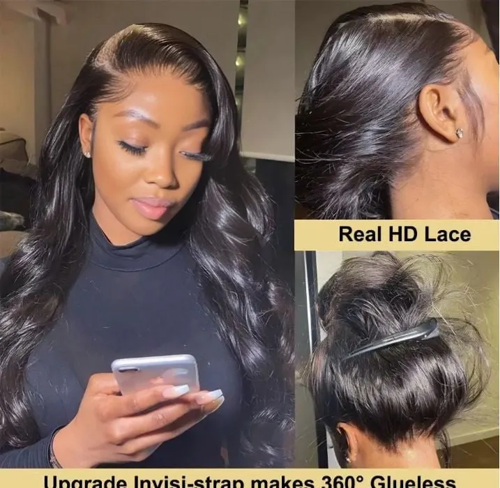 LovelyRLovely Invisible Strap Body Wave Glueless Wig