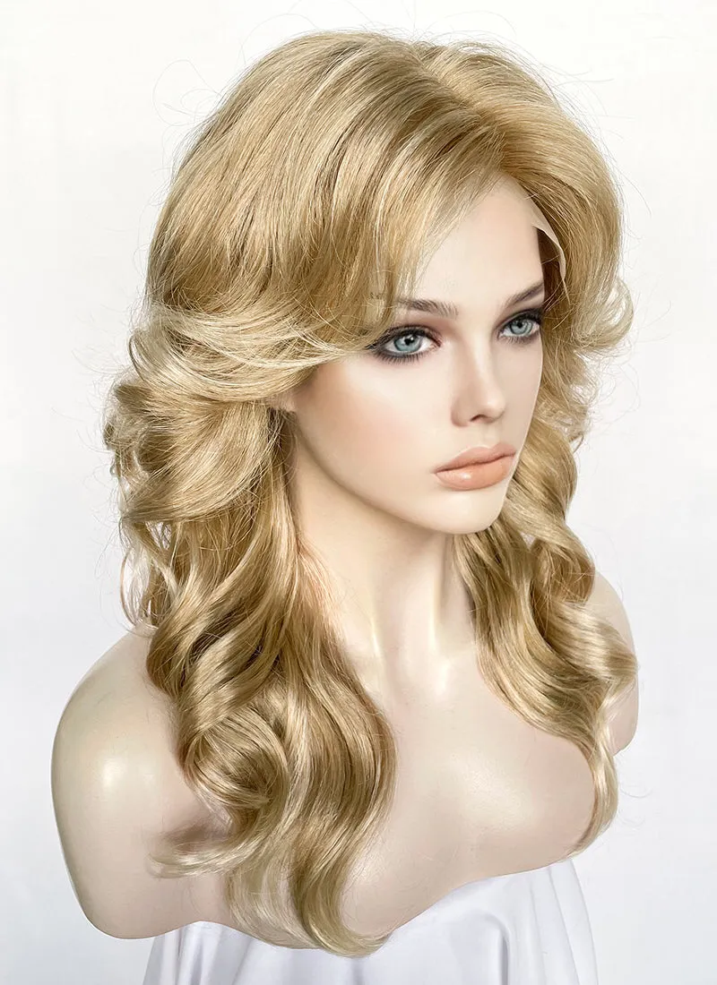 Mixed Blonde Wavy Blowout Lace Front Synthetic Hair Wig LF3320