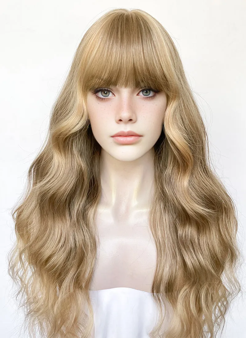 Mixed Blonde Wavy Synthetic Hair Wig NS575