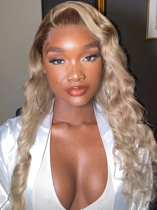 Monroe 100% Human Hair 613 Frontal Wig