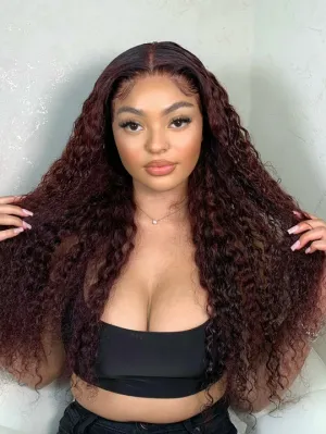 Nadine 100% Human Hair Deep Wave Frontal Wig