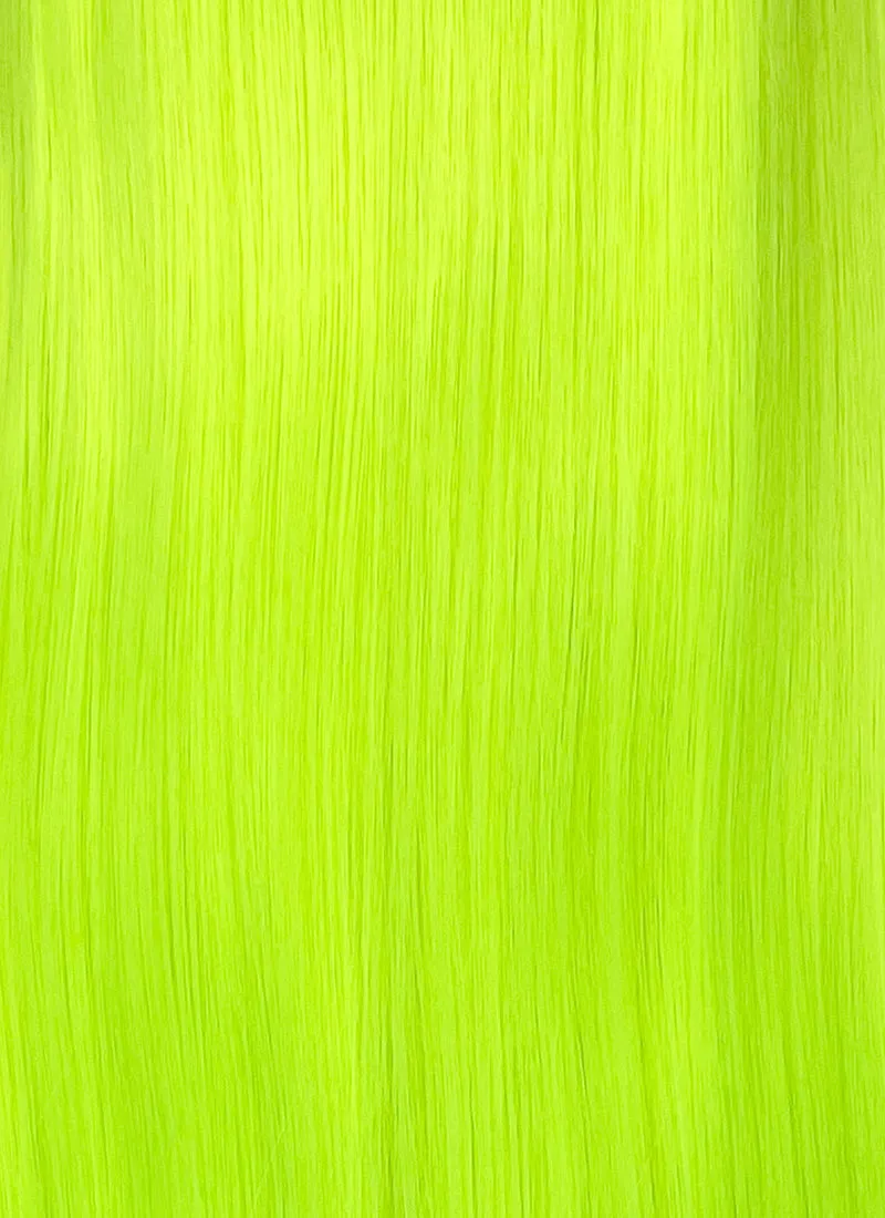 Neon Green Straight 13" x 6" Lace Top Synthetic Wig LFS020