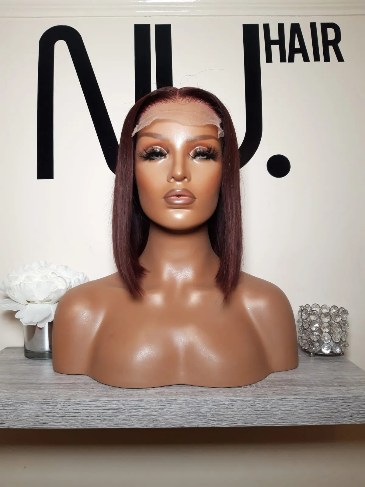 Olivia - 10" Burgundy bob