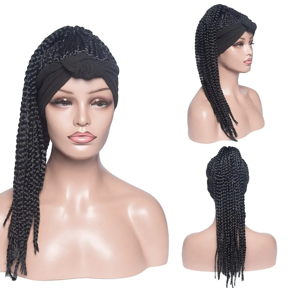 Ombre Synthetic Dreadlock Faux Locs Braids Wigs locs Wigs With Headband Natural Looking Soft Dreads Braid Twist Wigs