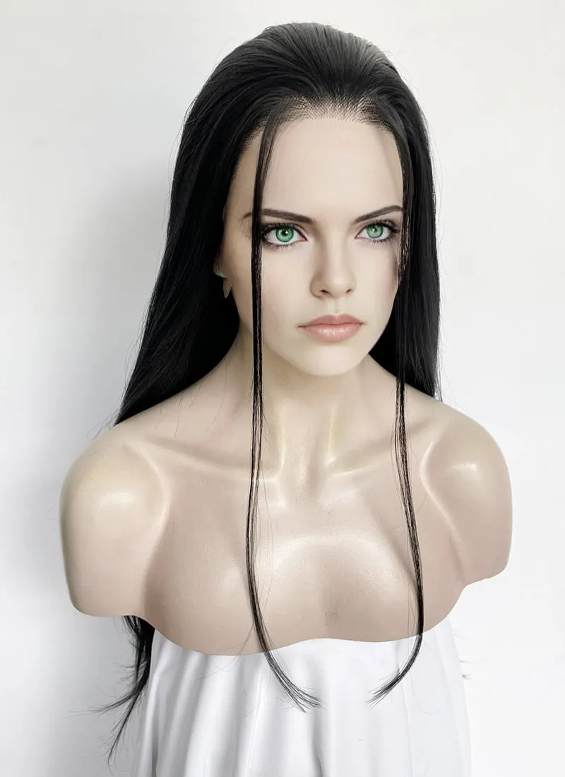 One Piece Nico Robin Jet Black Straight Lace Front Synthetic Wig LF327A