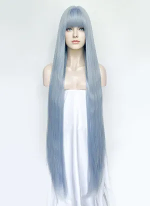 Pastel Blue Straight Synthetic Hair Wig NS558