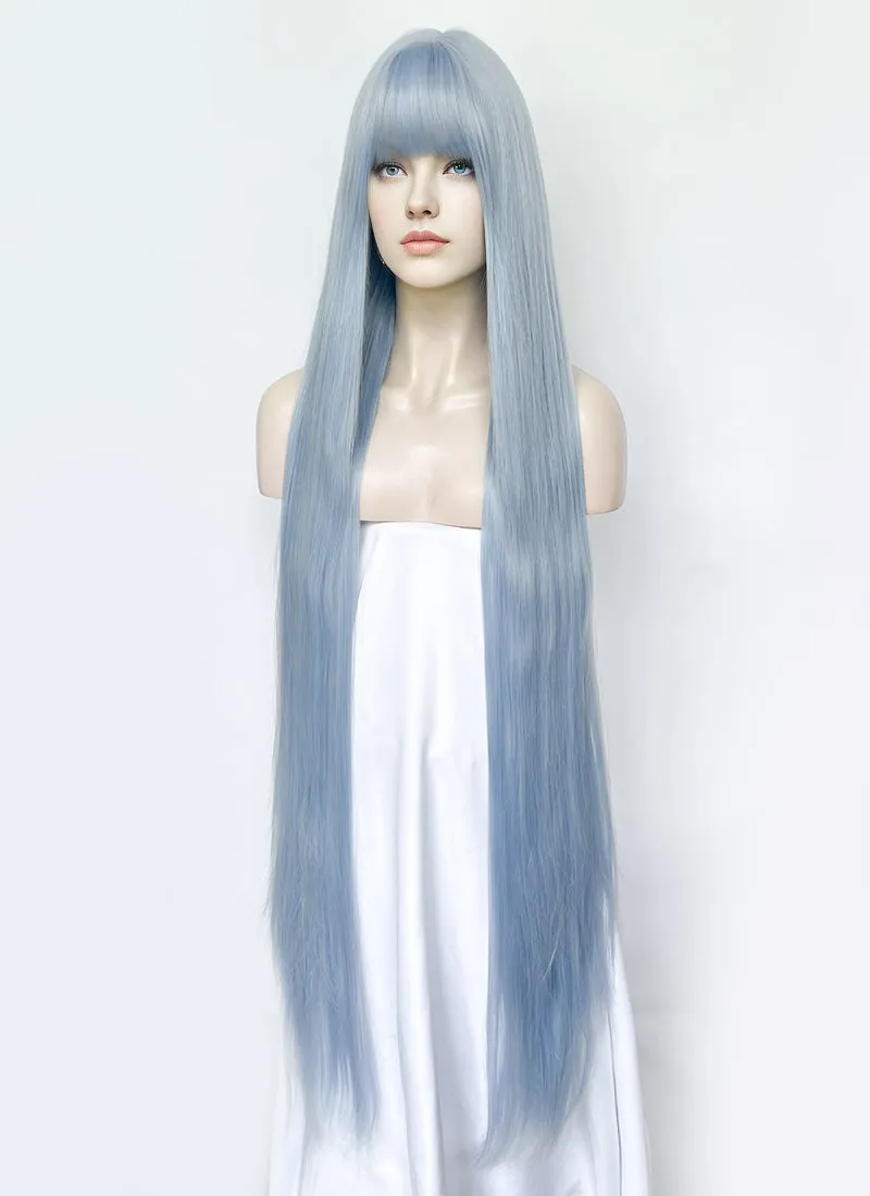 Pastel Blue Straight Synthetic Hair Wig NS558