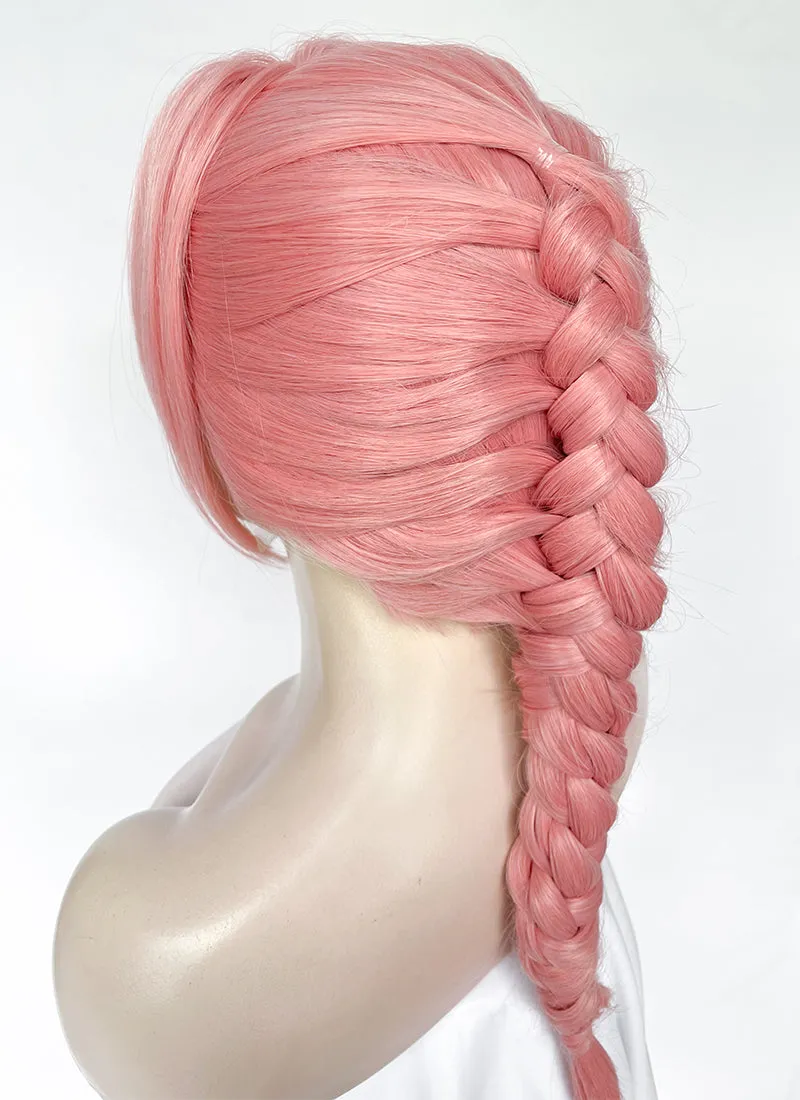 Pastel Pink Braided Lace Front Synthetic Wig LF2165