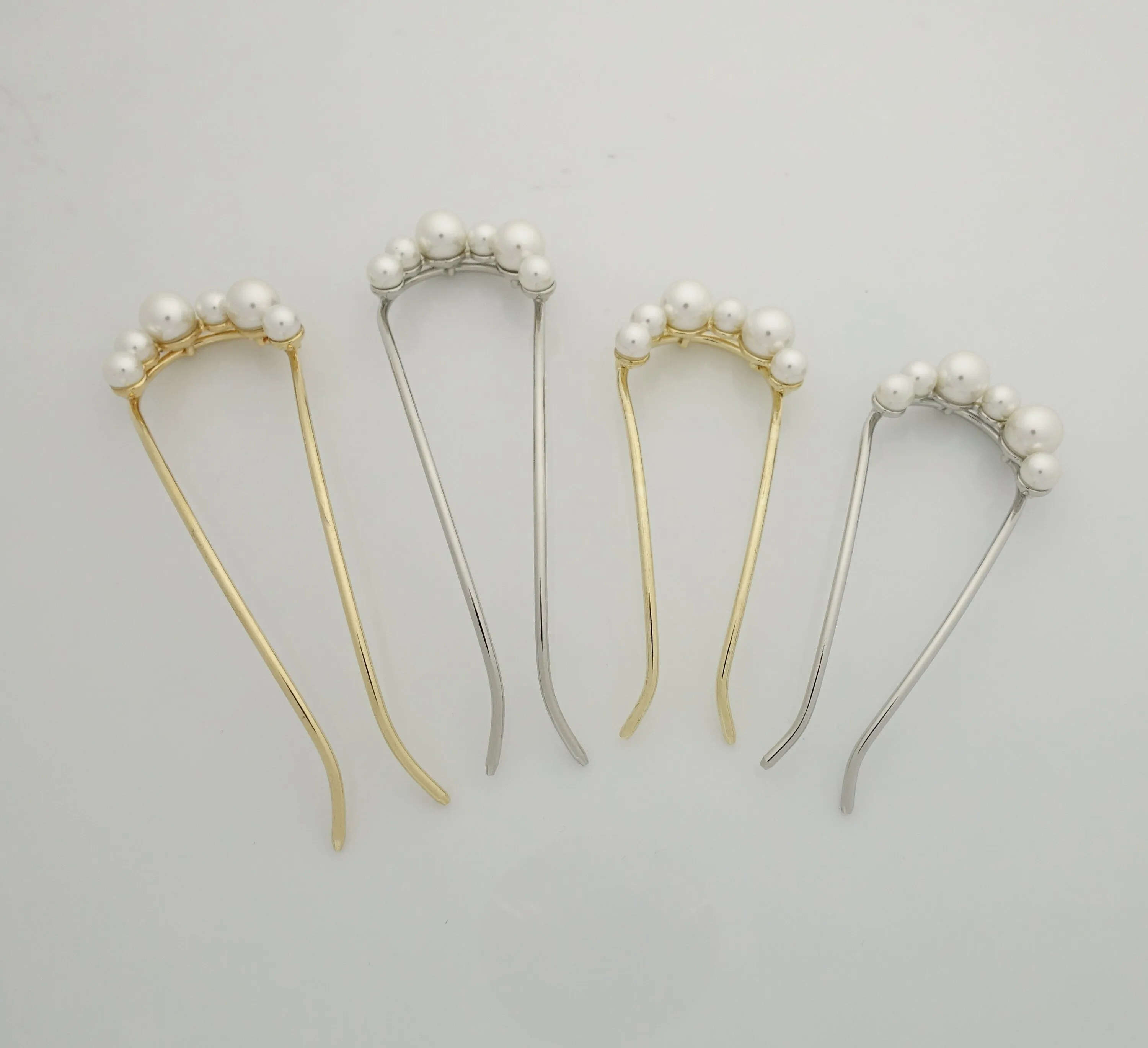 pearl rhinestone hair fork special event dress hair pick style stick fork women hair accessories