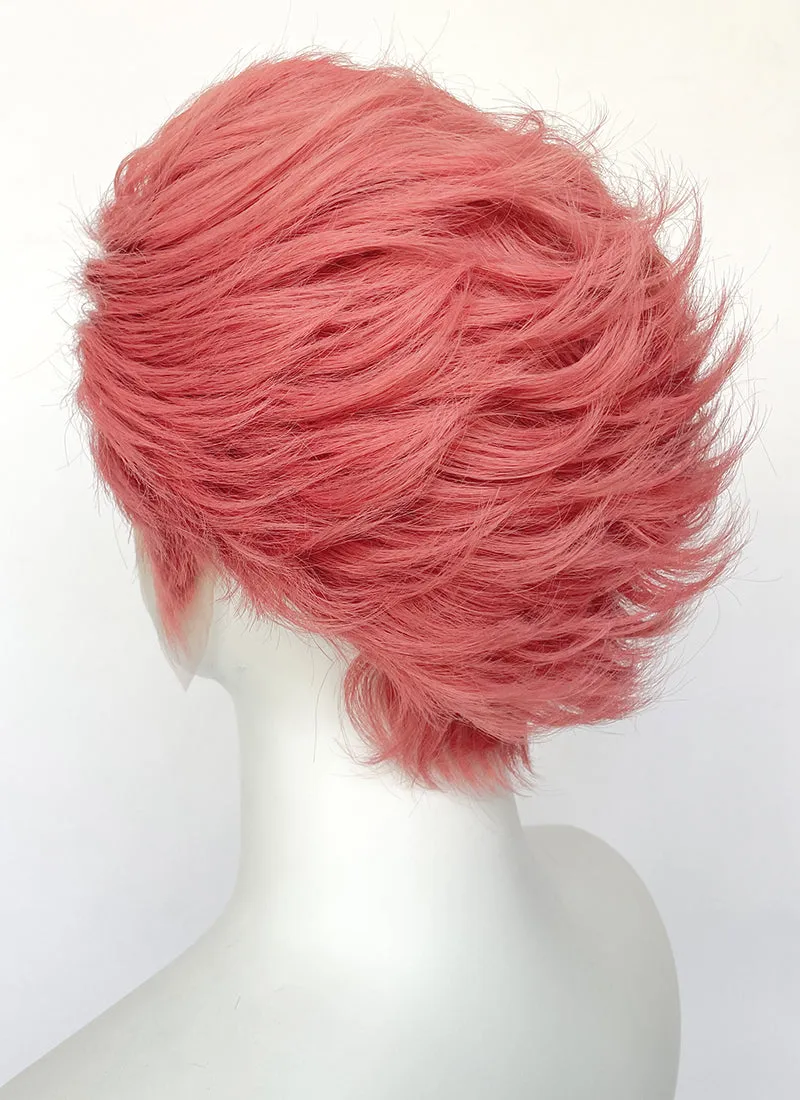 Pink Straight Lace Front Synthetic Men's Wig LF6059