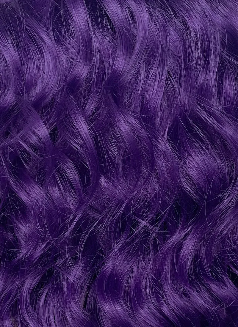 Purple Wavy Lace Front Synthetic Wig LF1288