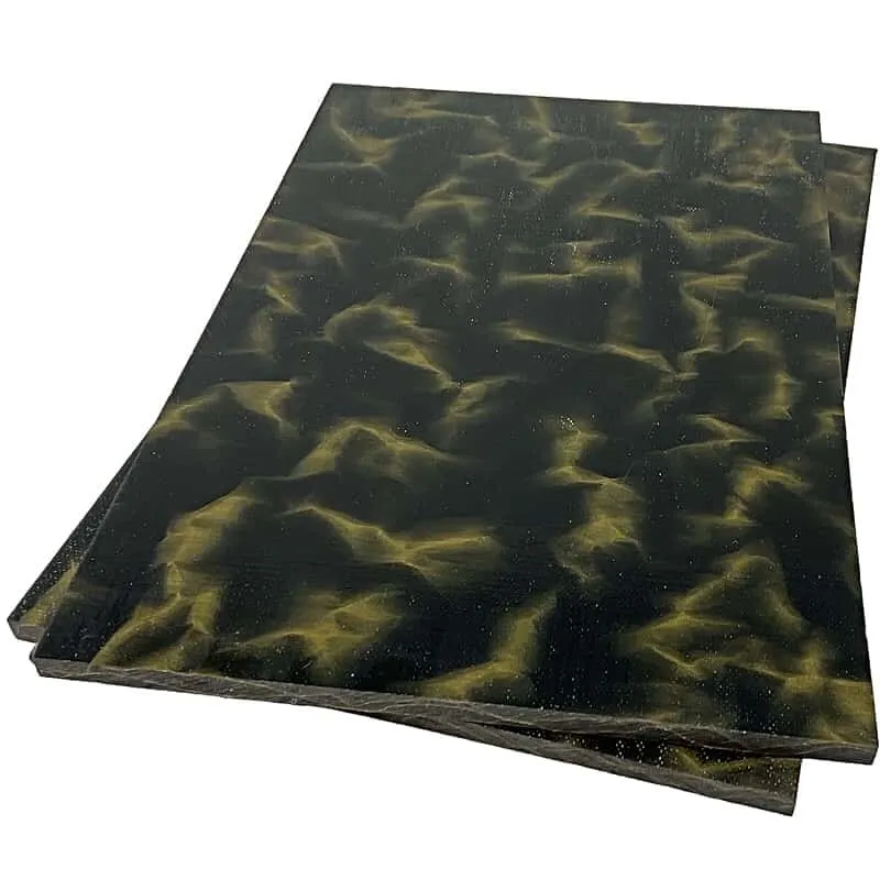 Raffir Noble Curly Brass/Bronze Composite- BLACK- Sheets