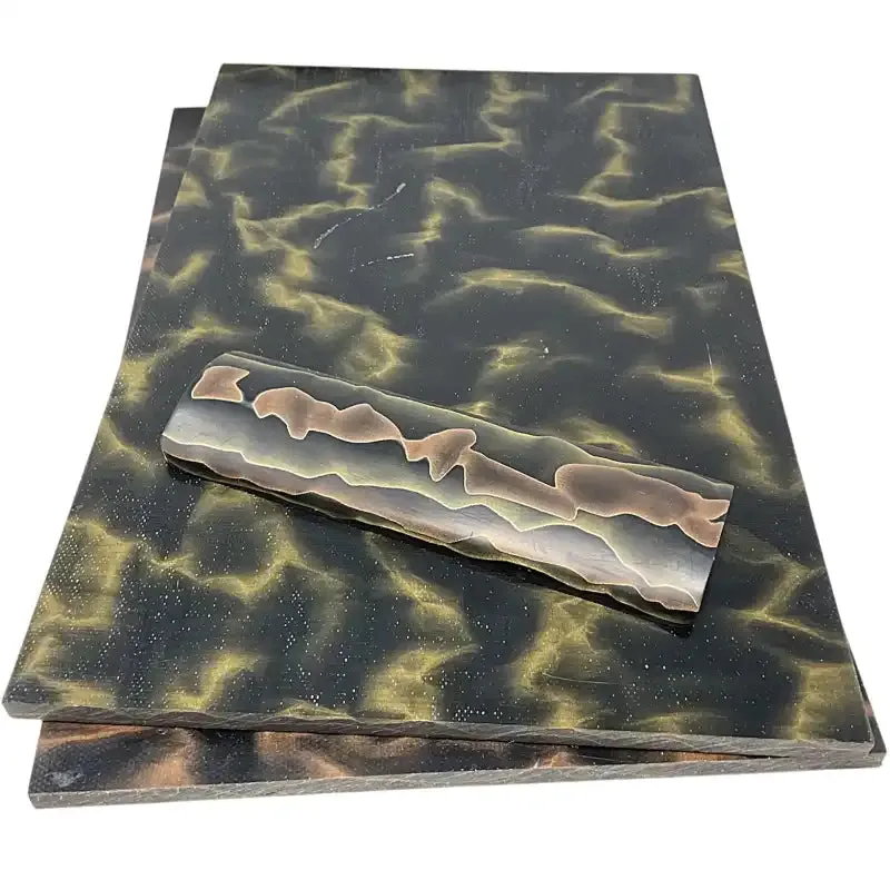 Raffir Noble Curly Brass/Bronze Composite- BLACK- Sheets