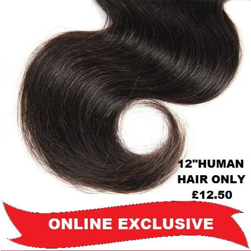 SALE Bellissima 12" Weft Human Hair