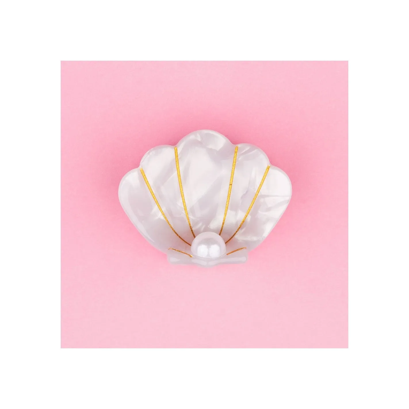 Scallop Shell Mini Hair Claw