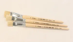 Sedulus painting brush: Hog bristle flat various sizes