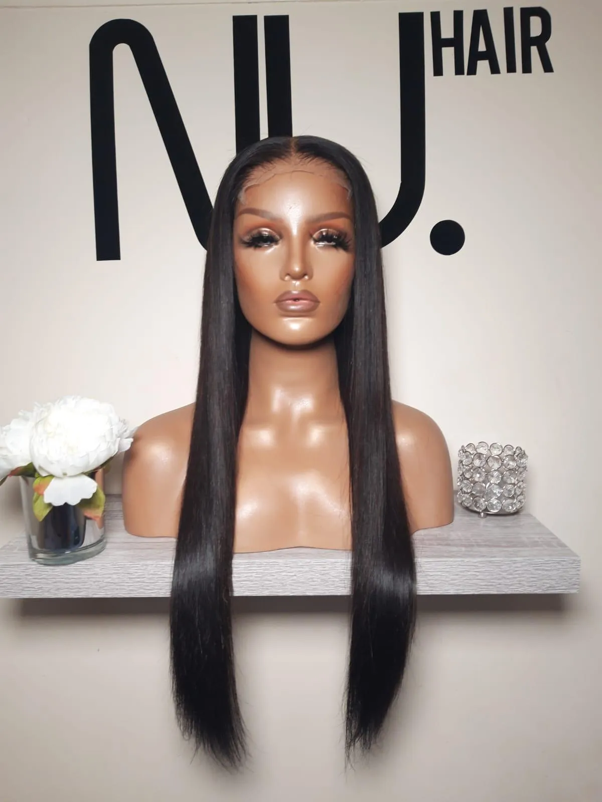 Sharon - Glam Natural Black Wig