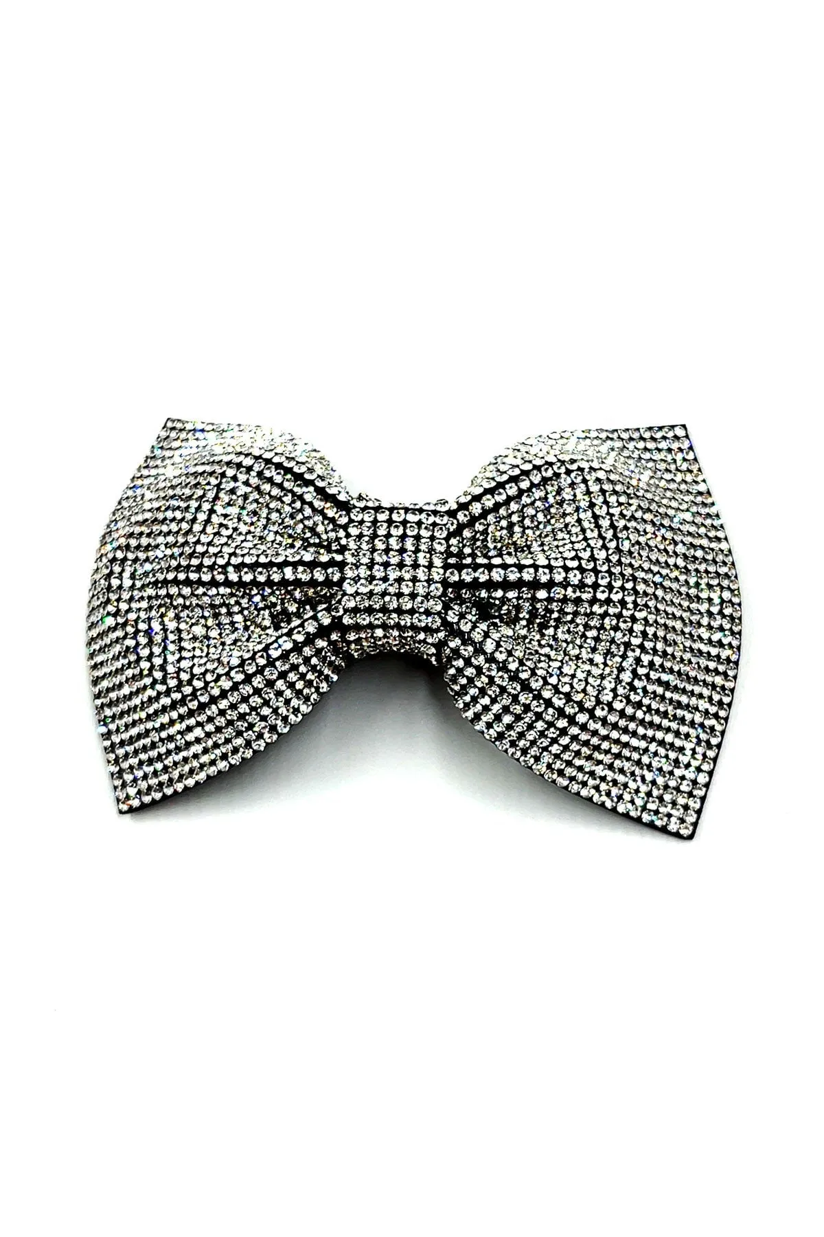 Shiny Rhinestone Ribbon Barrette