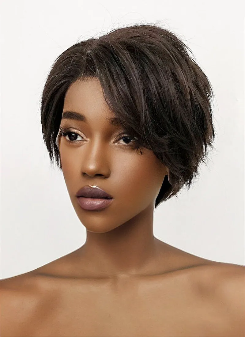 Short Brunette Lace Front Synthetic Wig LFB1312A