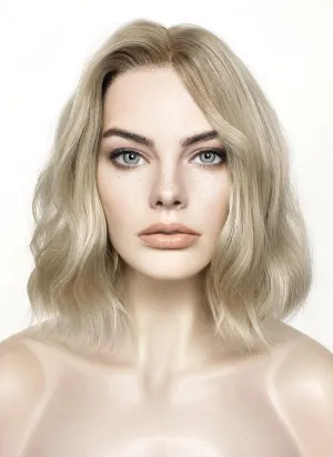 Spider-Man: Across the SpiderVerse Gwen Stacy Ash Blonde With Brown Roots Wavy Lace Front Synthetic Wig LF6026