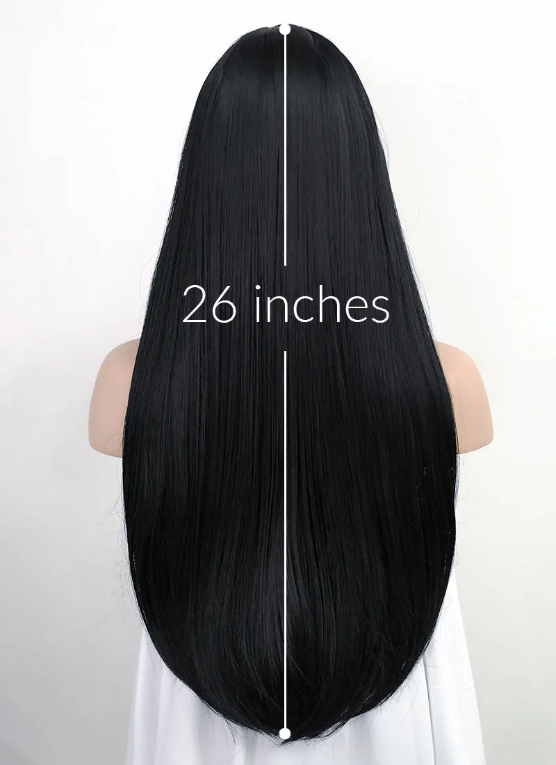 Straight Jet Black Synthetic Wig TBZ871