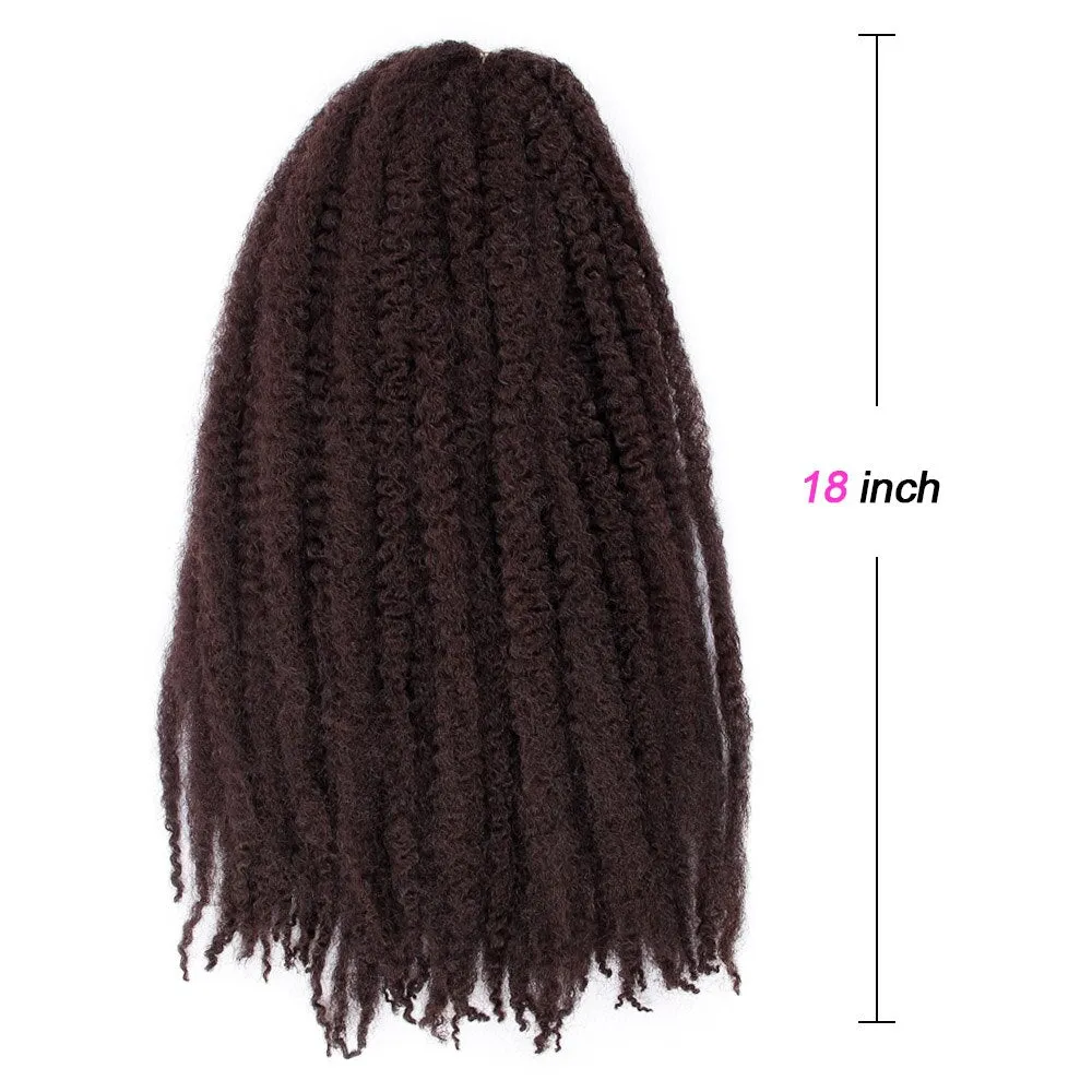 Synthetic Crochet Hair Ombre Marley Braids Braiding Afro Hair Crochet Braids Hair Extensions Brown Black Purple