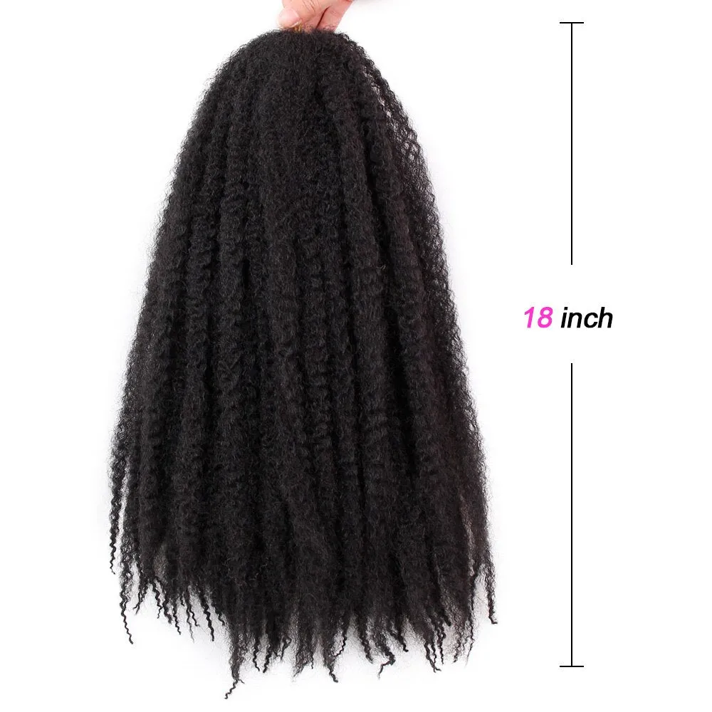 Synthetic Crochet Hair Ombre Marley Braids Braiding Afro Hair Crochet Braids Hair Extensions Brown Black Purple