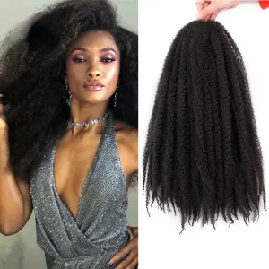 Synthetic Crochet Hair Ombre Marley Braids Braiding Afro Hair Crochet Braids Hair Extensions Brown Black Purple