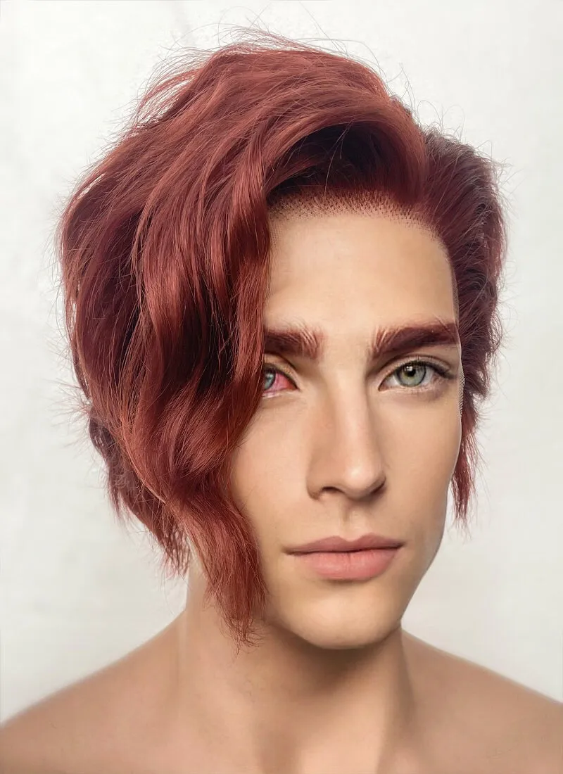 The Arcana: A Mystic Romance Julian Devorak Auburn Wavy Lace Front Synthetic Men's Wig LF6035