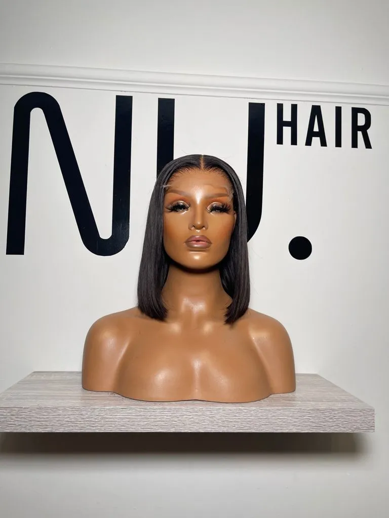 Uzo - 10" Natural black bob with closure